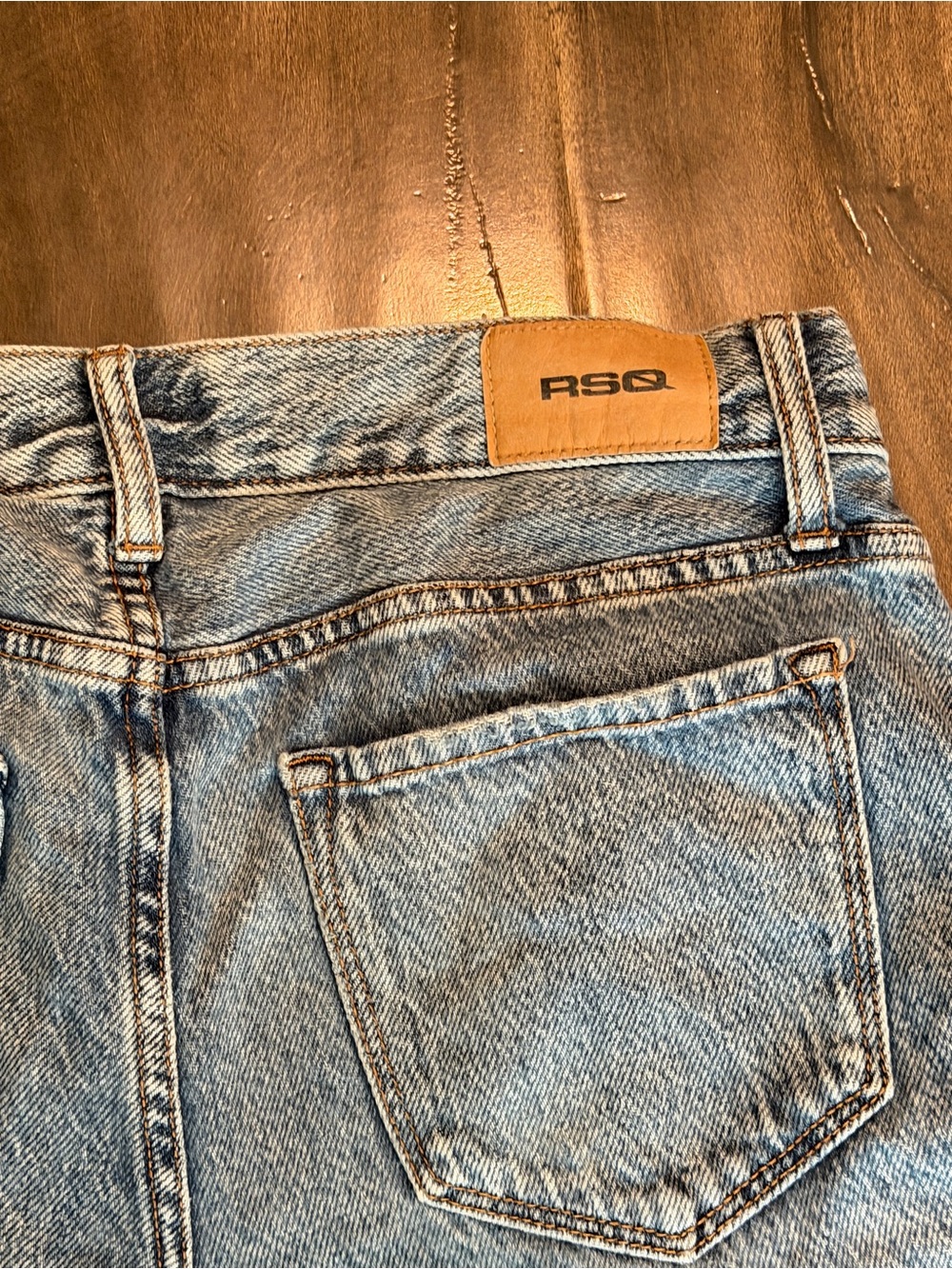 RSQ Light Wash Wide Leg Jeans - Picture 3 of 6